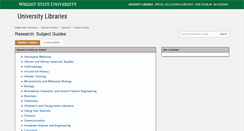 Desktop Screenshot of guides.libraries.wright.edu